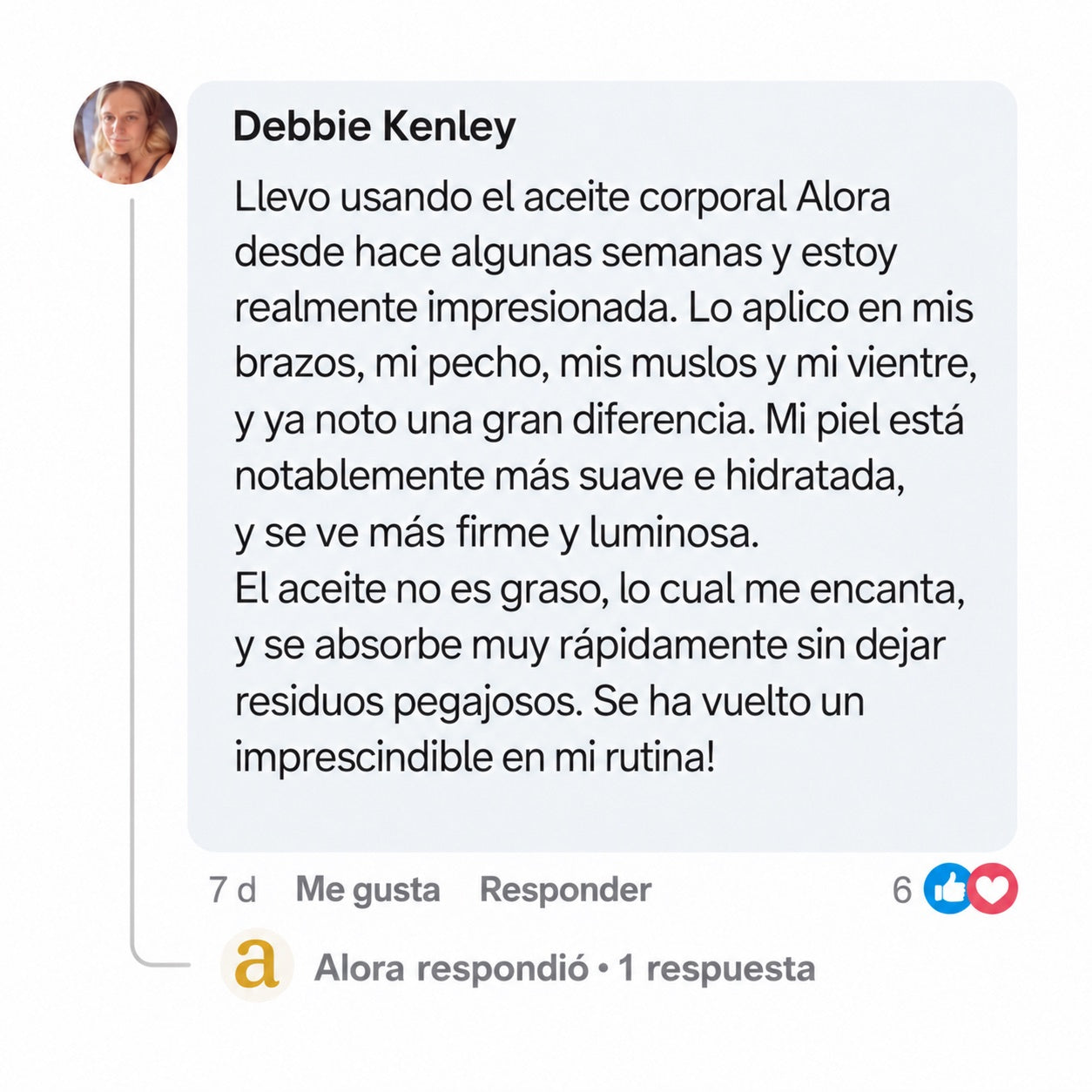 Alora — Resultado de una clienta 1