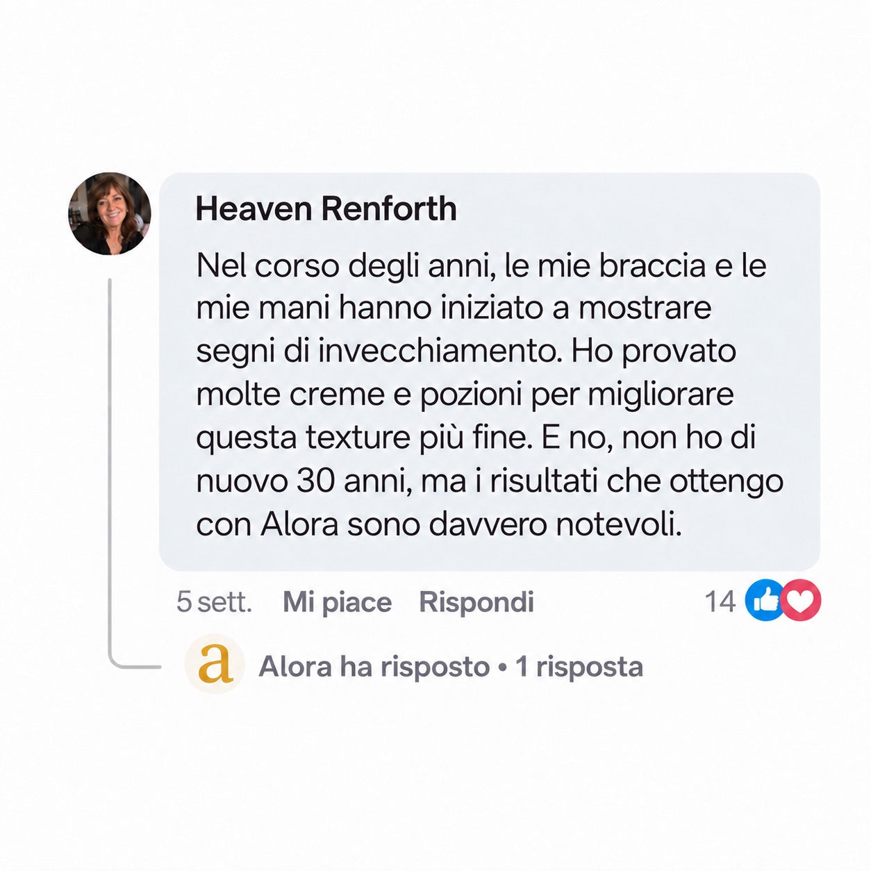 Alora — Risultato della cliente 5